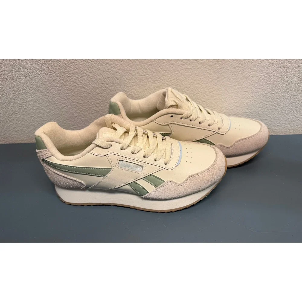 Reebok‎ Royal Glide Ripple Womens Sneakers Chalk Sage Green Gum Size 7.5 NWOT