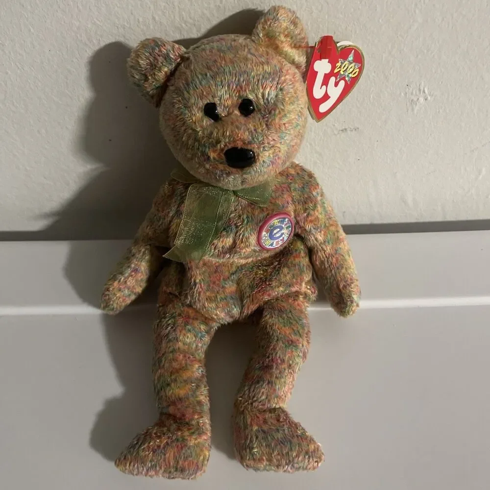 TY Beanie Baby - SPECKLES the e-Bear (Rare Internet Exclusive) Plush Teddy Bear!