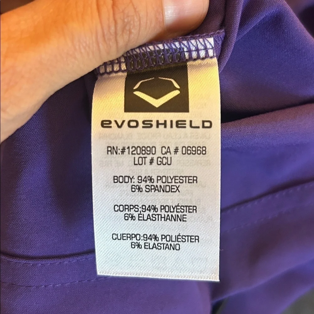 NWT EvoShield Men's Purple & Black Pullover 1/2 Zip Shirt Size Small