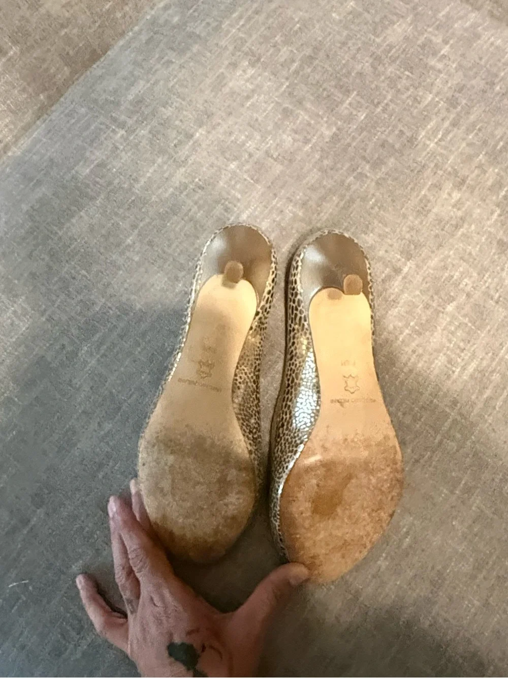 ANTONIO MELANI shiny metallic
