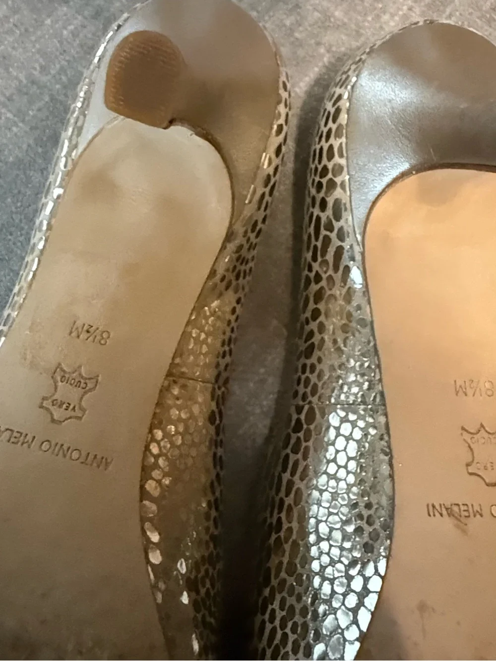 ANTONIO MELANI shiny metallic