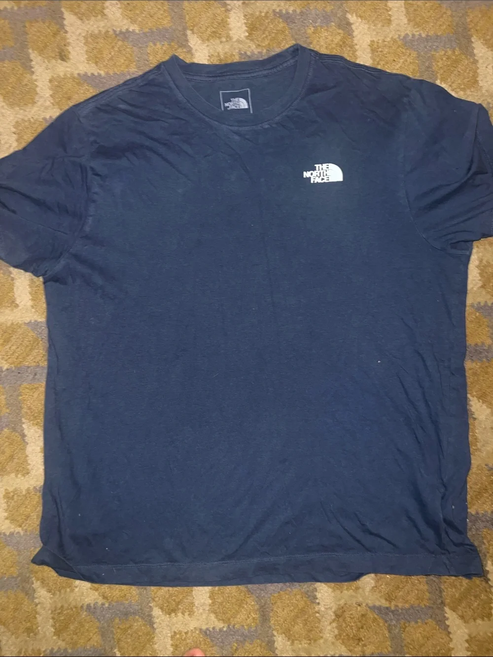 The North Face Navy Blue Graphic Mountain Tee size XL nwot