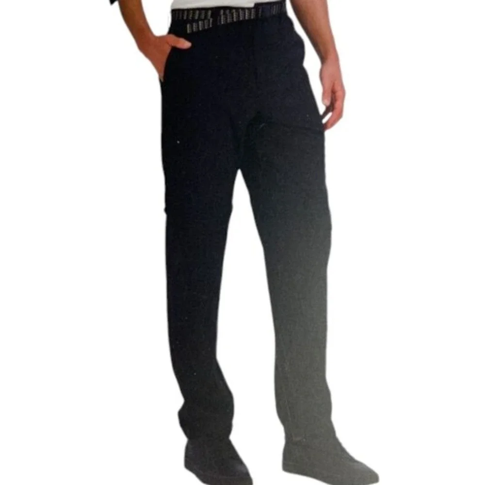 Gerry Convertible Pant Mens 38x34 Black New Relaxed Fit Stretch Hiking Zip‎ Off