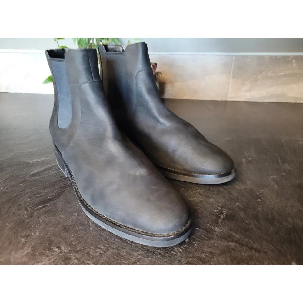Cole‎ Haan Women's 9 Waterproof Chelsea Boots Black Leather Grand.OS W22340