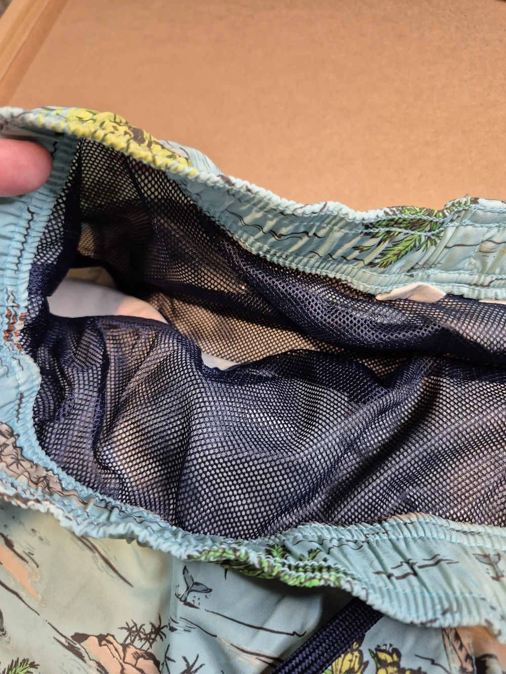 GAP Men's Light Blue Tropical Print Swim Trunks 4545/6