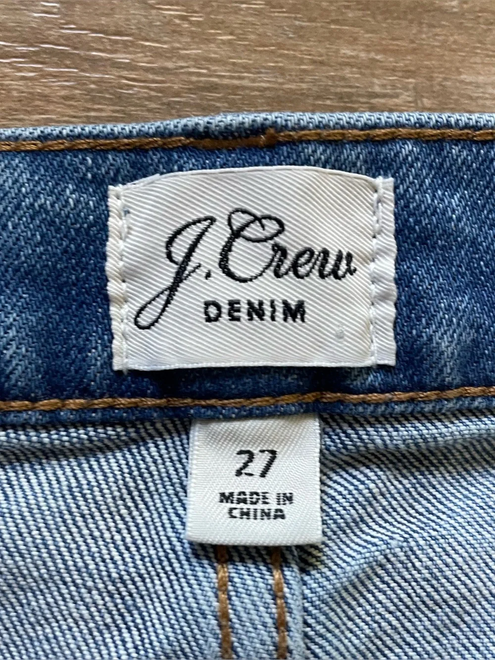 J.Crew Denim Stovepipe Jeans Women’s 27 High Rise Straight Leg