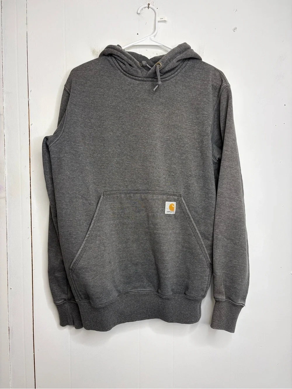 Carhartt Sweatshirt Mens Small Hooded Rain Defender Gray Heavyweight Warm