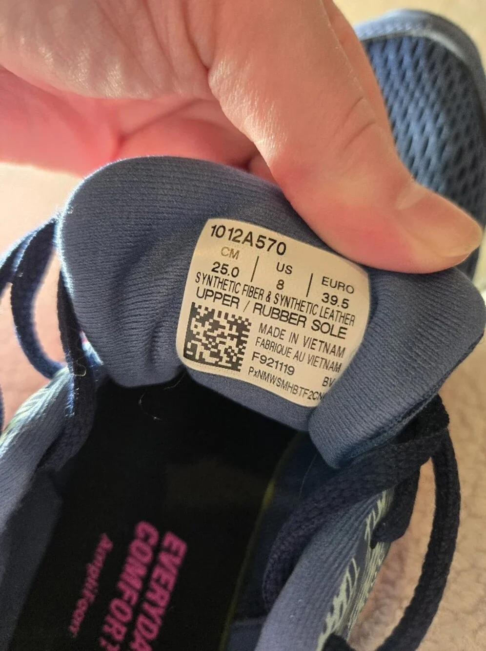 ASICS Gel‑Contend 6 Blue Pink Running Shoes – Women’s Size 8