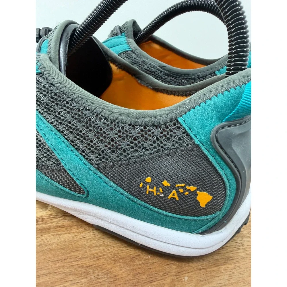 OLUKAI Eleu Trainer Water Shoes Womens US 10‎ EUR 40 Teal Grey Lace Up