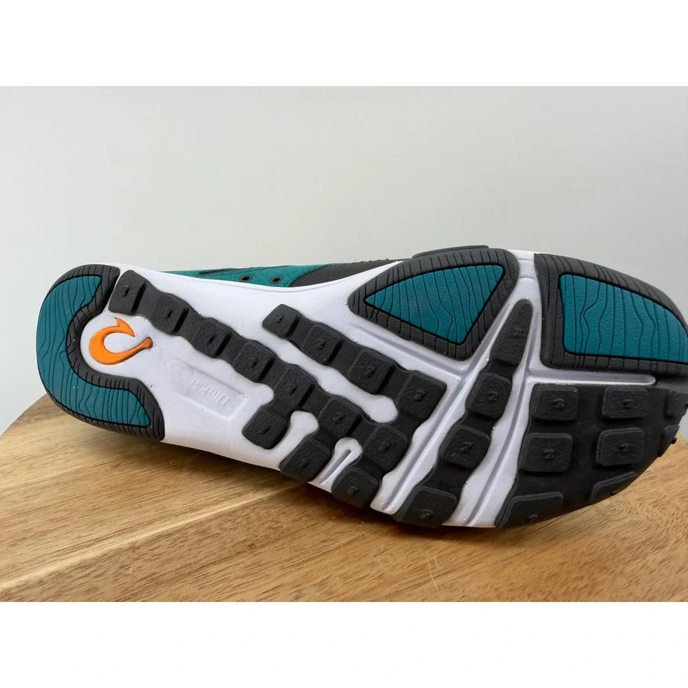 OLUKAI Eleu Trainer Water Shoes Womens US 10‎ EUR 40 Teal Grey Lace Up