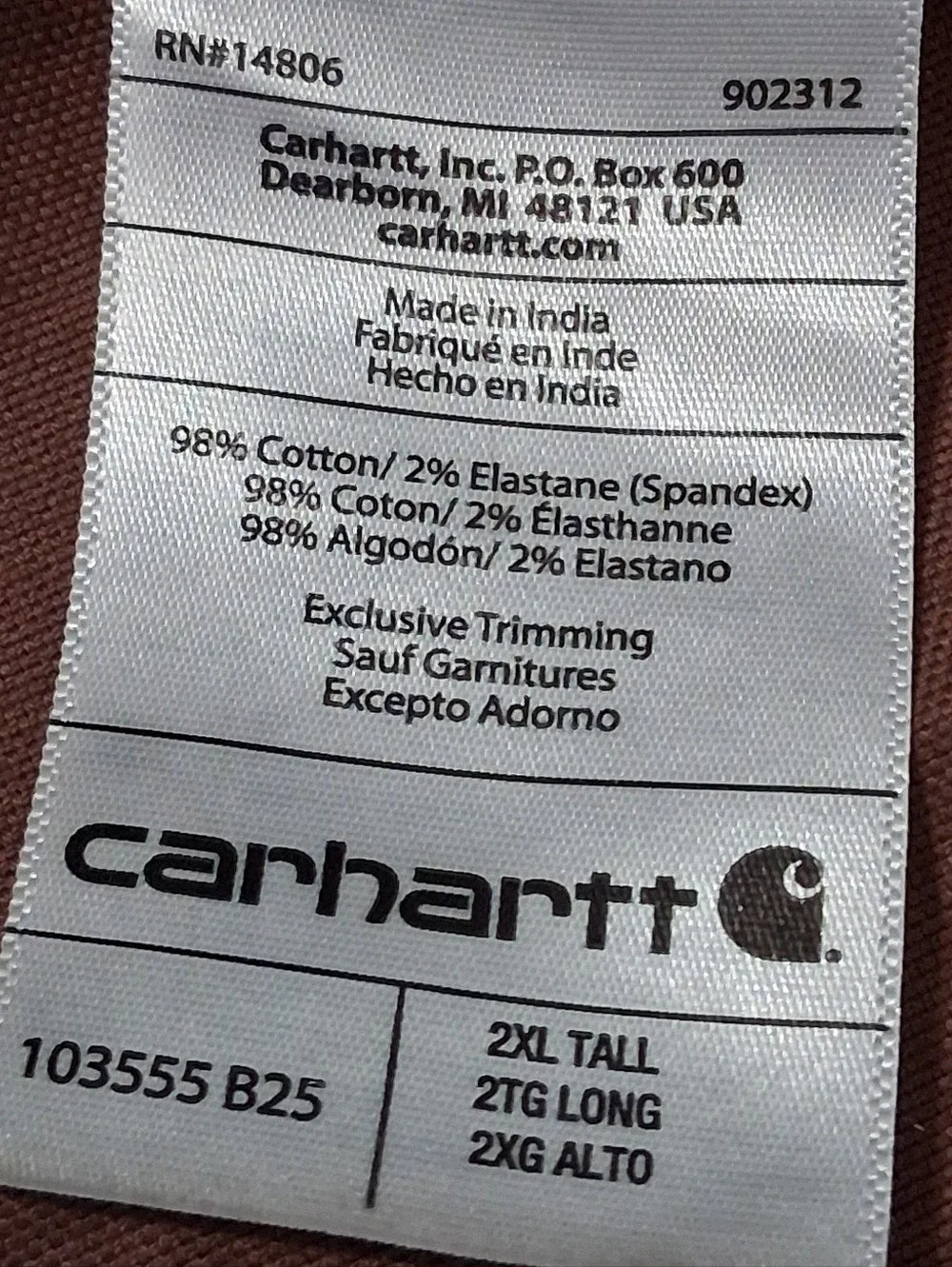 Carhartt simple 98%