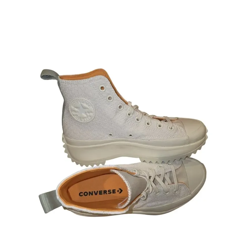 Converse Chuck Taylor All Star Move Platform High Top Knit Cream Womens Sneakers
