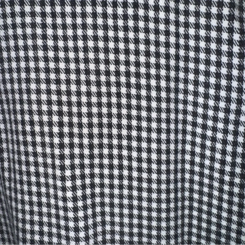 Cambridge Classics Men’s Houndstooth Flannel Shirt XLT Black White Cotton