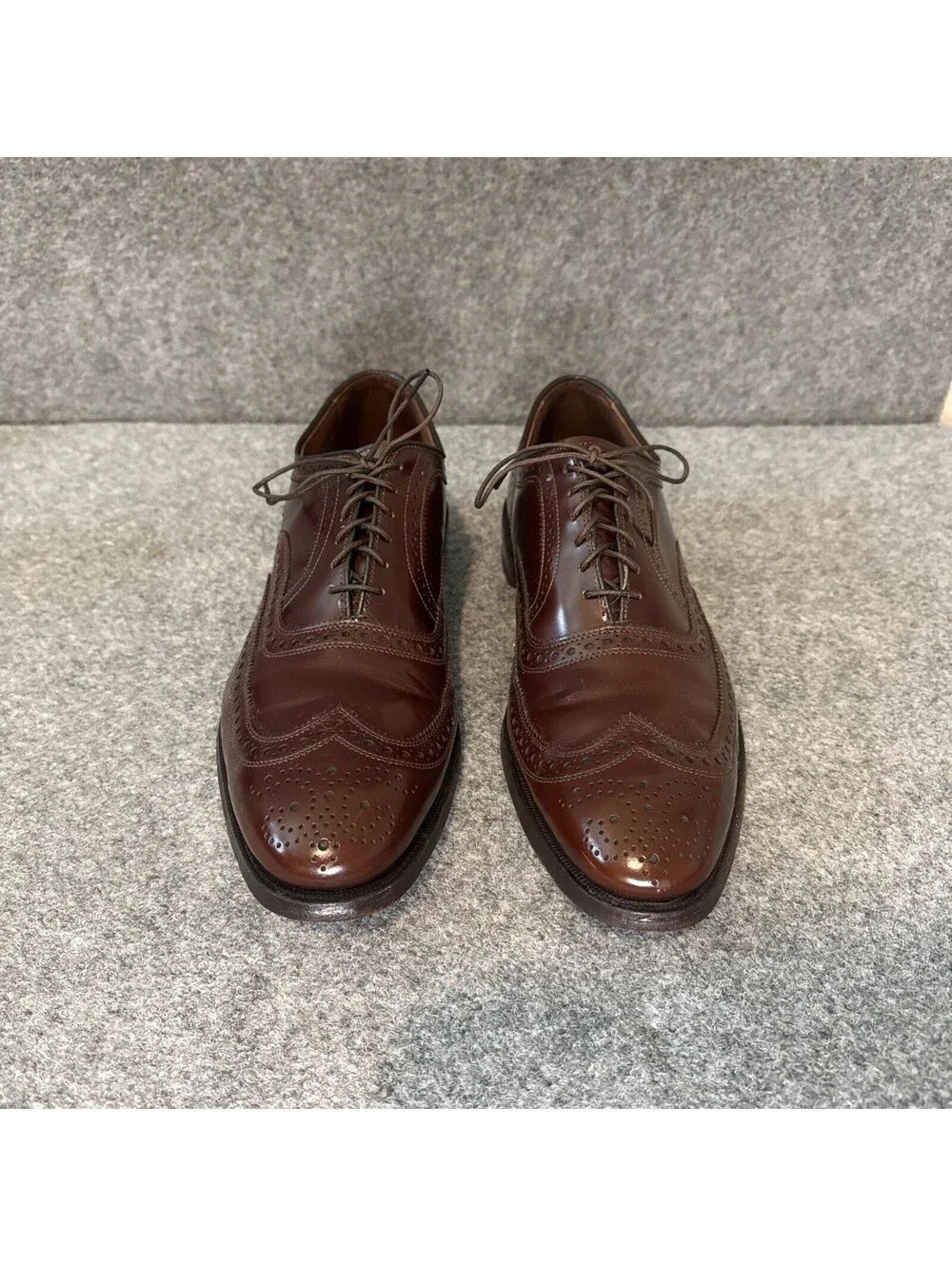 Excellent Condition | Allen Edmonds | Brown Leather Wingtip McKallister Size 12A