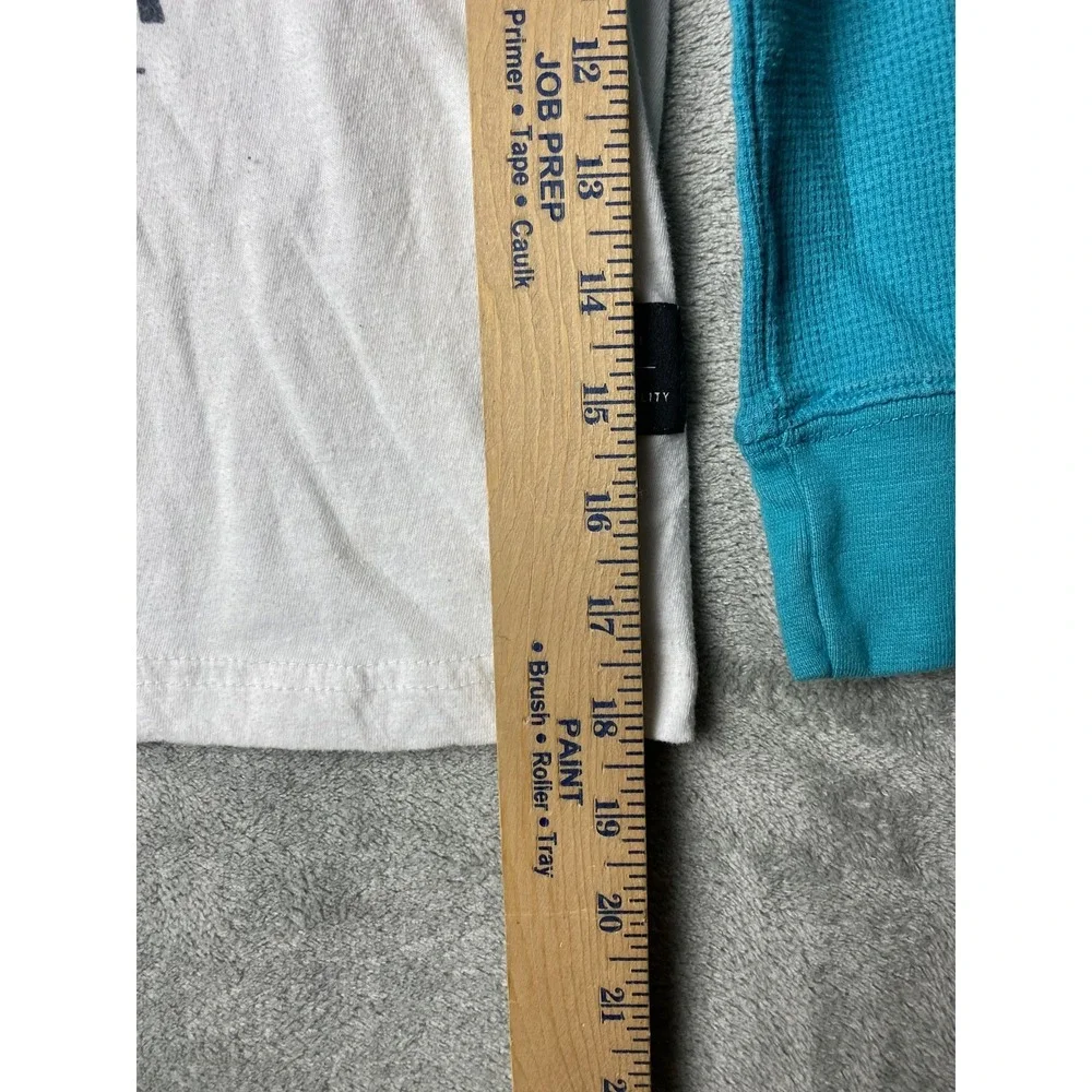 Hawk Kids S Long Sleeve Shirt White Teal Graphic Design