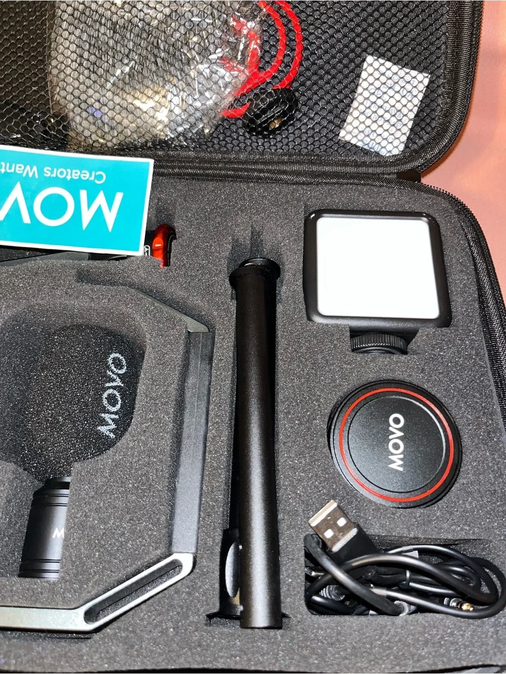 Movo kit includes components