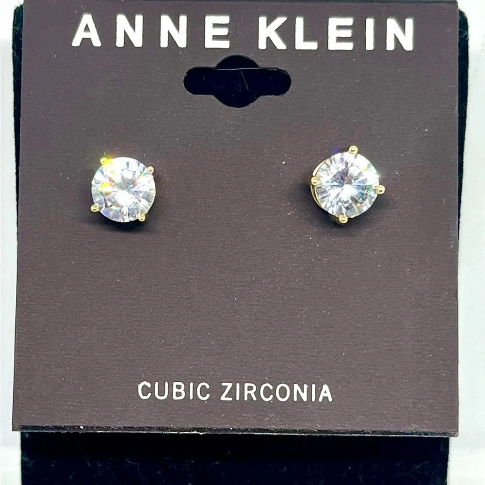 Anne Klein Cubic Zirconia Stud Earrings NWT
