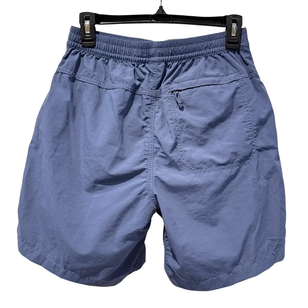 The North Face Stone Blue Pull On Shorts Drawstring Waist Size Small‎