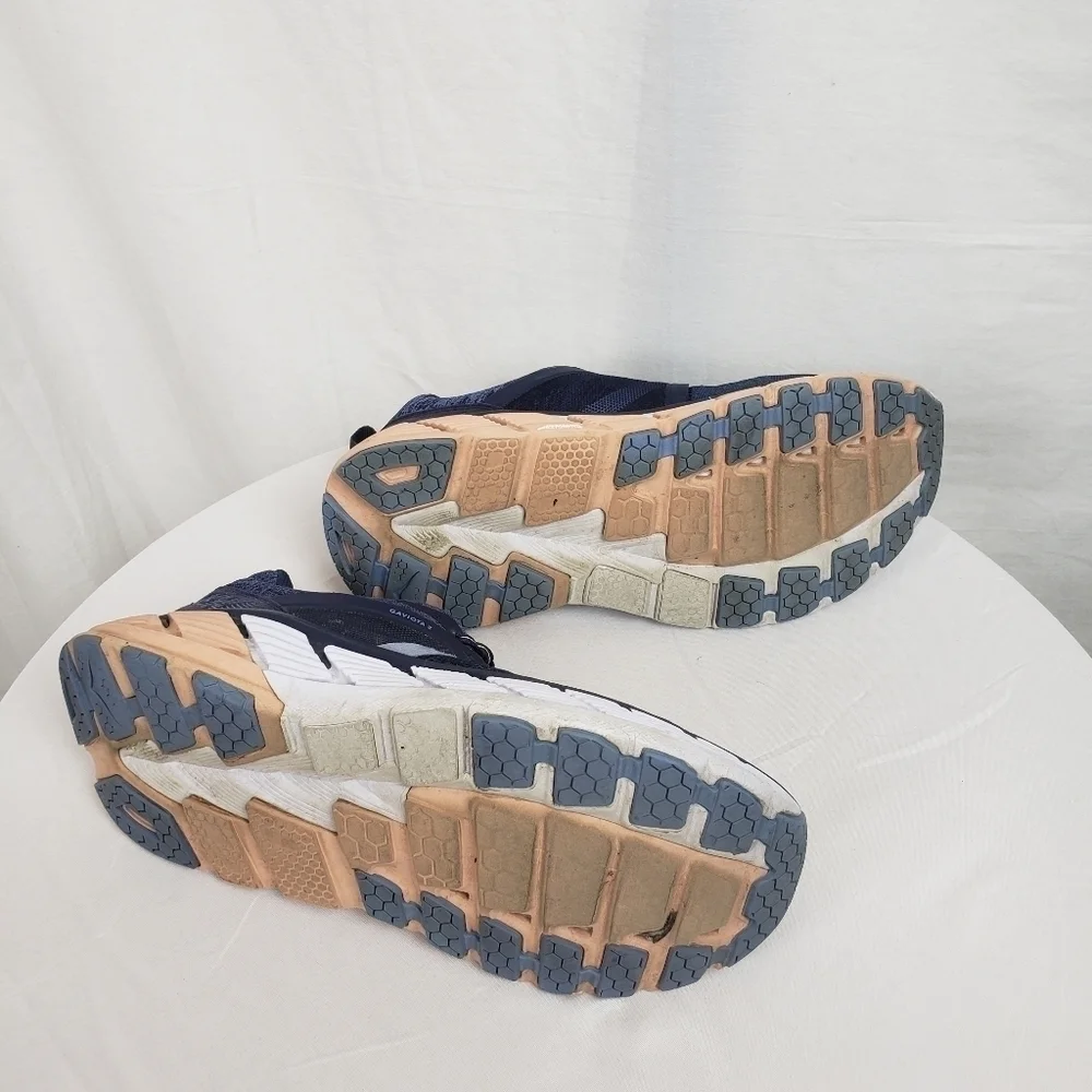 Hoka One One Gaviota 2 Navy and Pink Running Shoes Sz 8.5