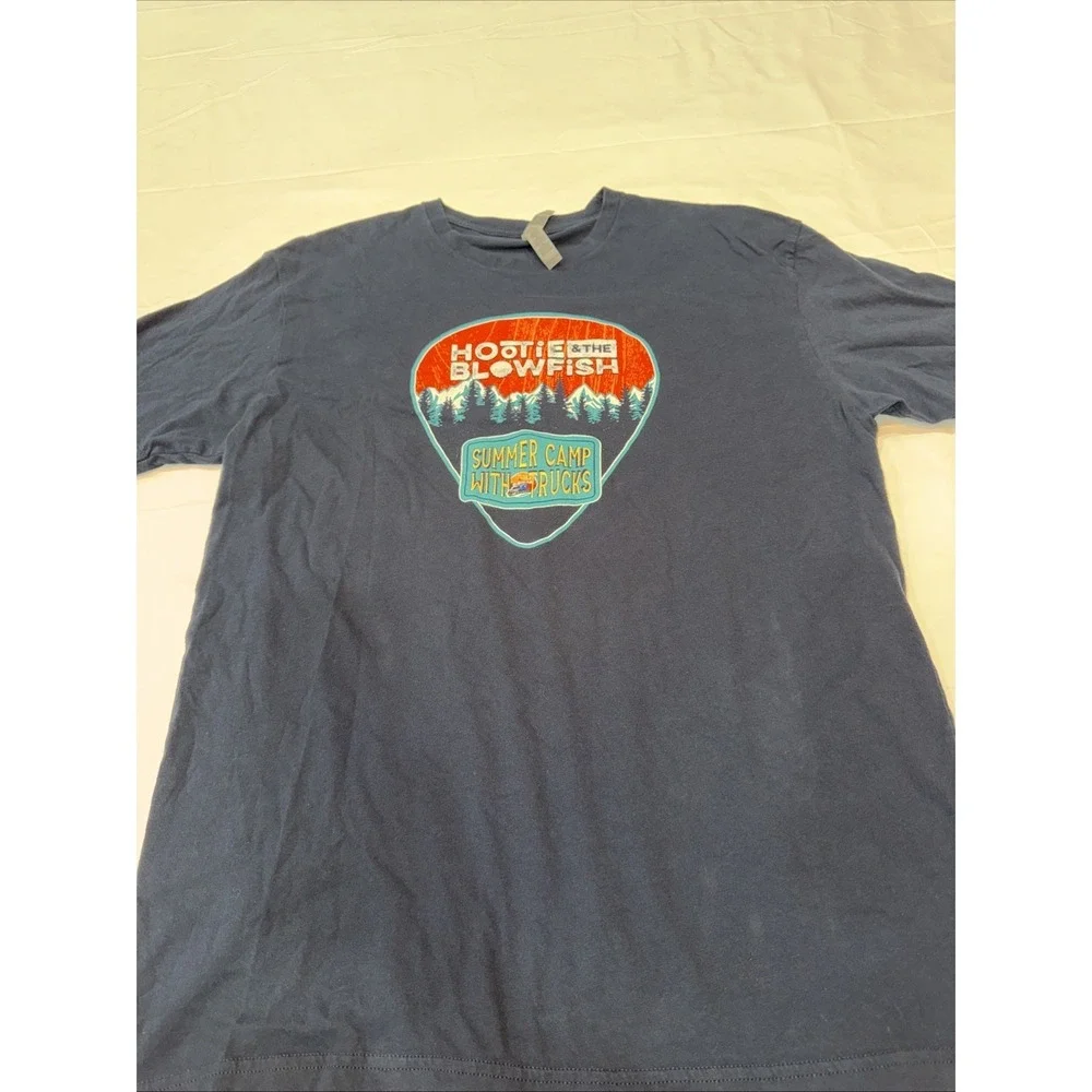 Hootie & The Blowfish Shirt Mens Large Navy Summer Camp With Trucks 2024 Tour