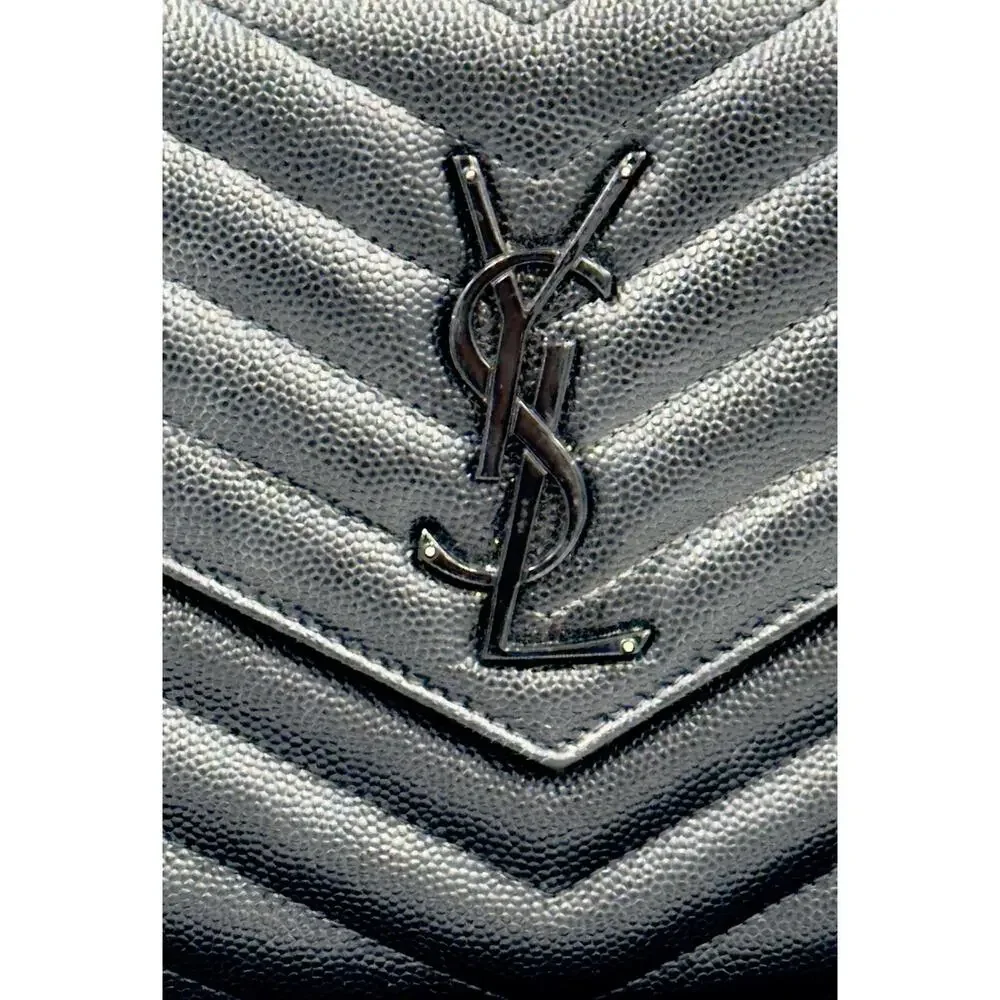 YSL Black Cassandre WOC NOIR Matte Black Hardware