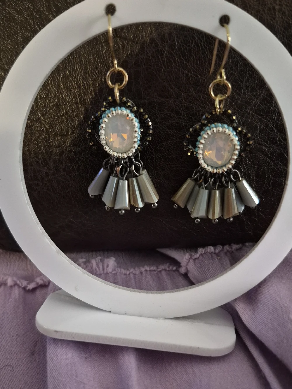 Hildie & Jo Vintage Inspired Beaded Drop Earrings