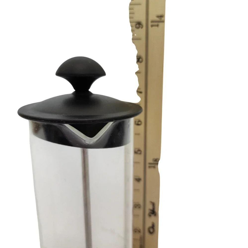 Ninja‎ Easy Frother Manual Milk Frother Glass Carafe Black Lid and Base A132