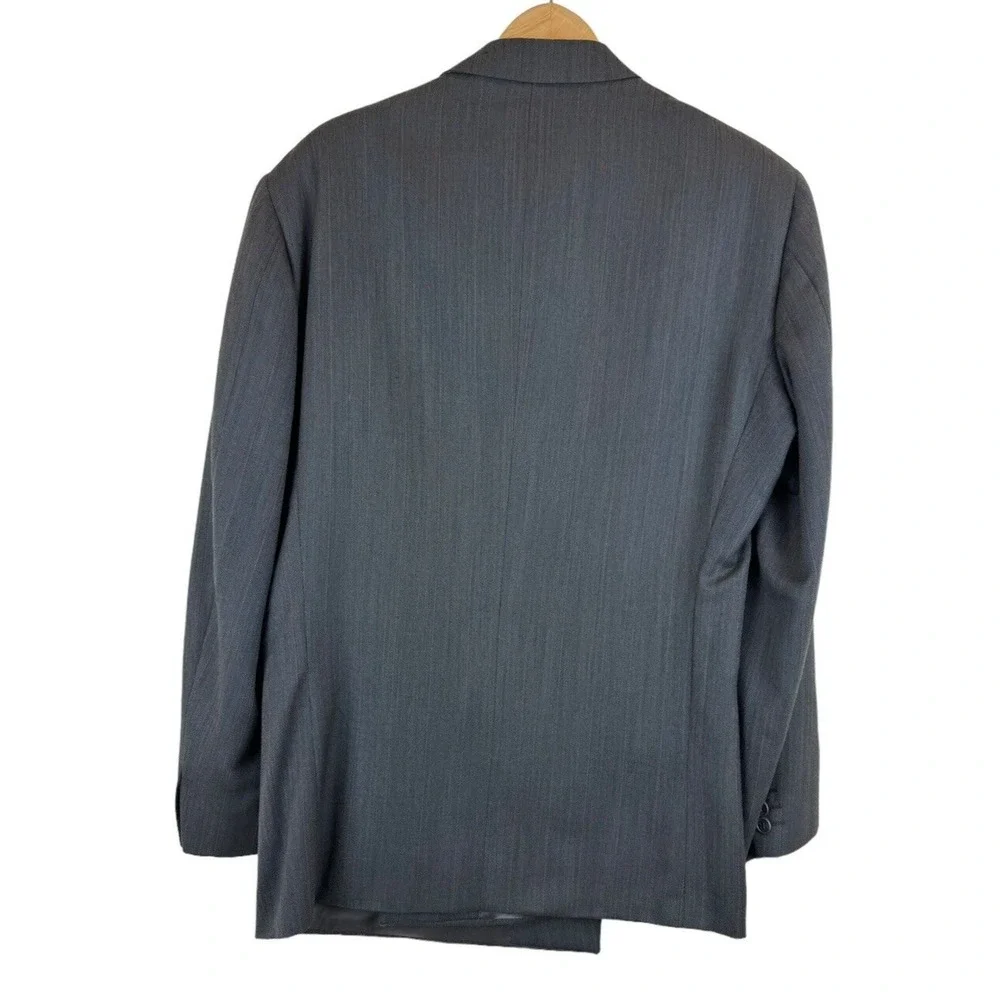 LUBIAM Men's Double Breasted Men's Sport Coat Blazer Size 44R US 100% Wool Italy