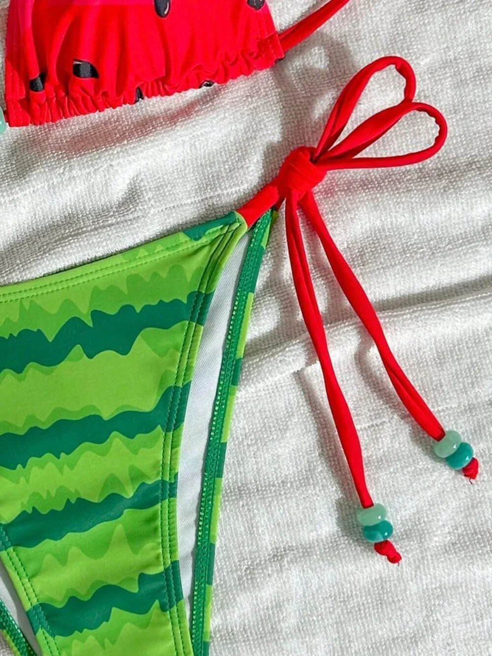 watermelon Casual Women's Halter Neck Tankini Bikini