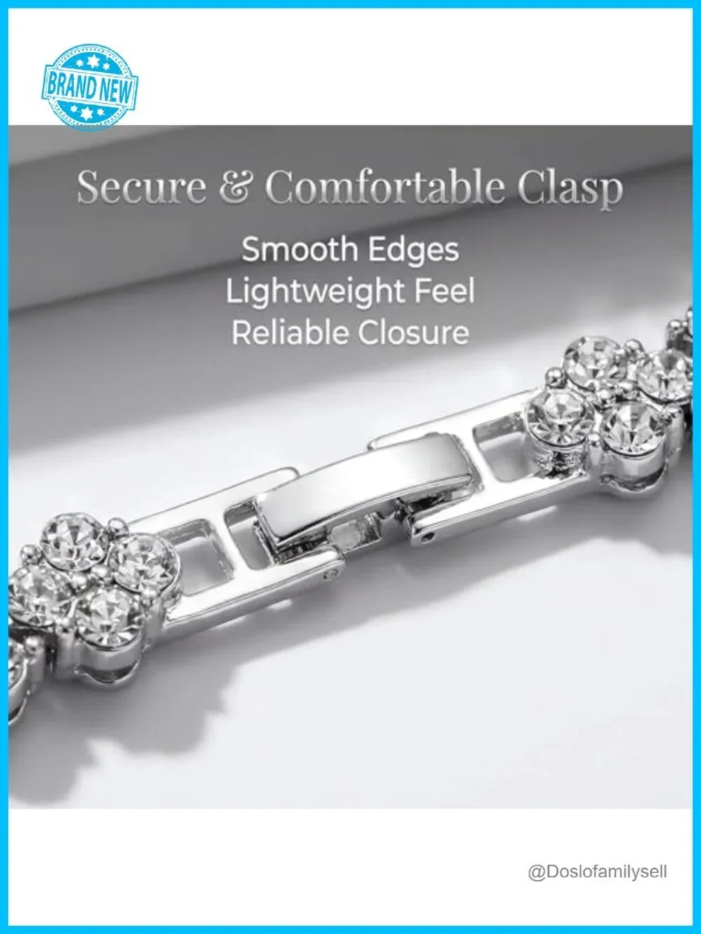 Slim Tennis Bracelet - Full Zircon Sparkle, Secure Clasp, Dainty