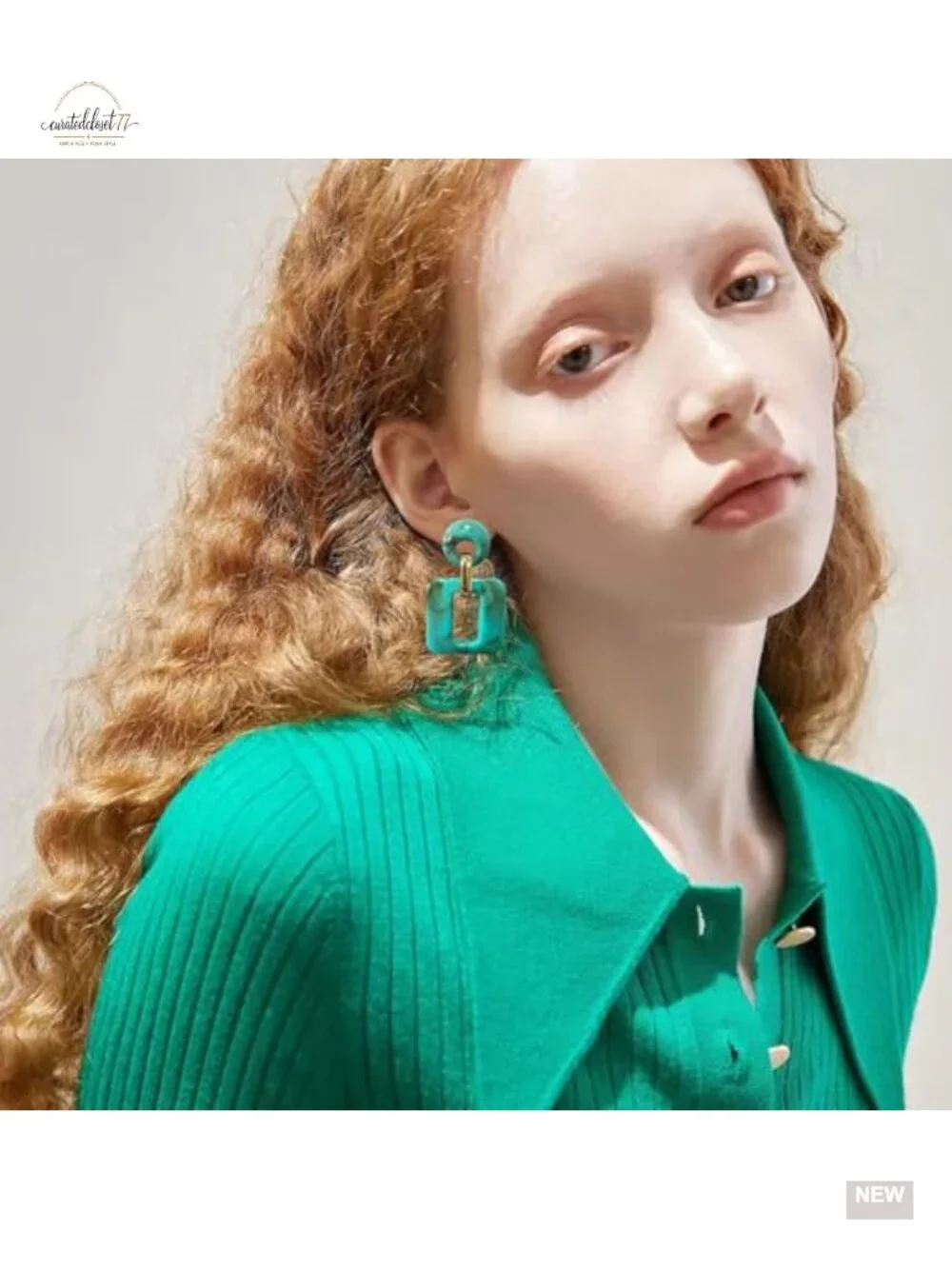 Tortoiseshell Acrylic Hollow Square Drop Earrings Geometric Retro Lightweight