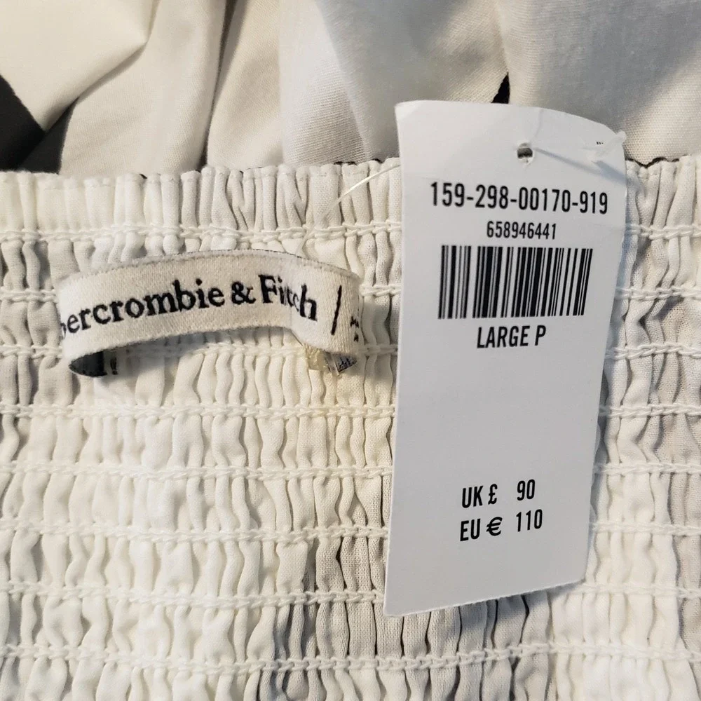 Abercrombie &‎ Fitch Womens Maxi Statement Dress LG PET Euro Summer Coastal Chic