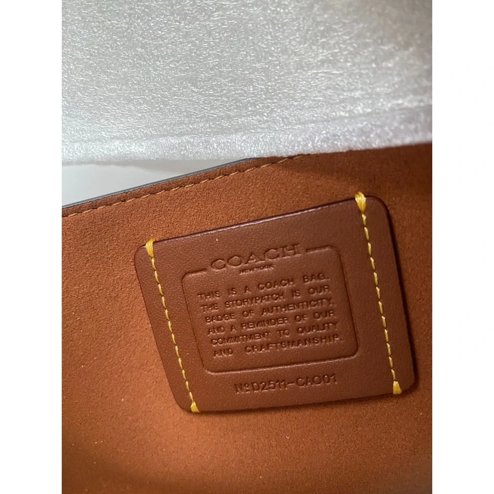 NWT Coach Mila Peach Leather Crossbody Bag with‎ Removable Signature Pouch, $225