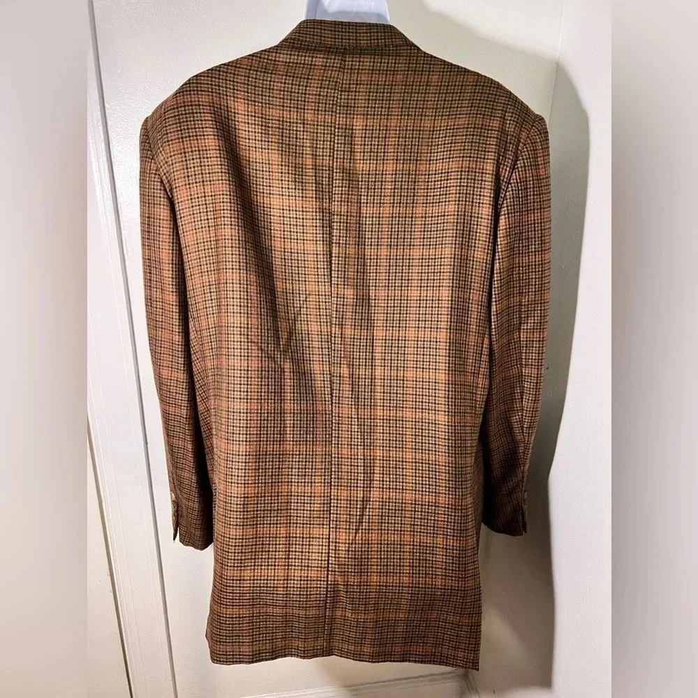 Ermenegildo Zegna/beercroft & bull, 42L cashmere plaid, button front sports coat