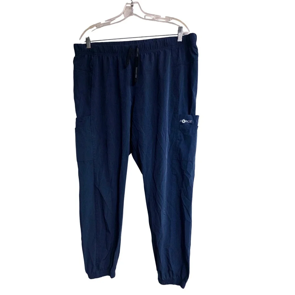 Carhartt Liberty Force Mens Navy Blue Scrub Jogger Pants C52610 Petite XL C9‎