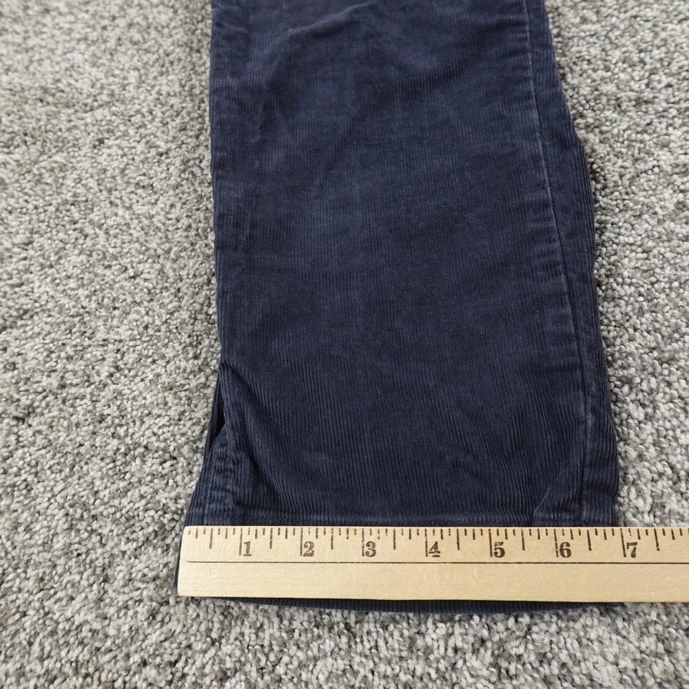 LL Bean Pants Mens M Blue‎ Beanflex Corduroy Cord Chino Drawstring Hike Stretch