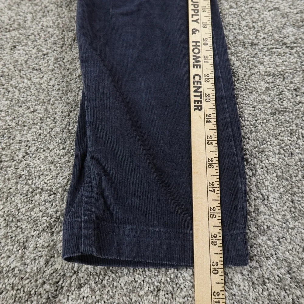 LL Bean Pants Mens M Blue‎ Beanflex Corduroy Cord Chino Drawstring Hike Stretch