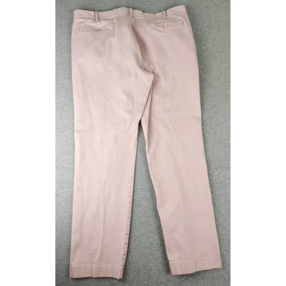 J.Crew 770‎ Chino Pants 38x32 30 31 Mens Pink Straight Leg Stretch Twill Casual