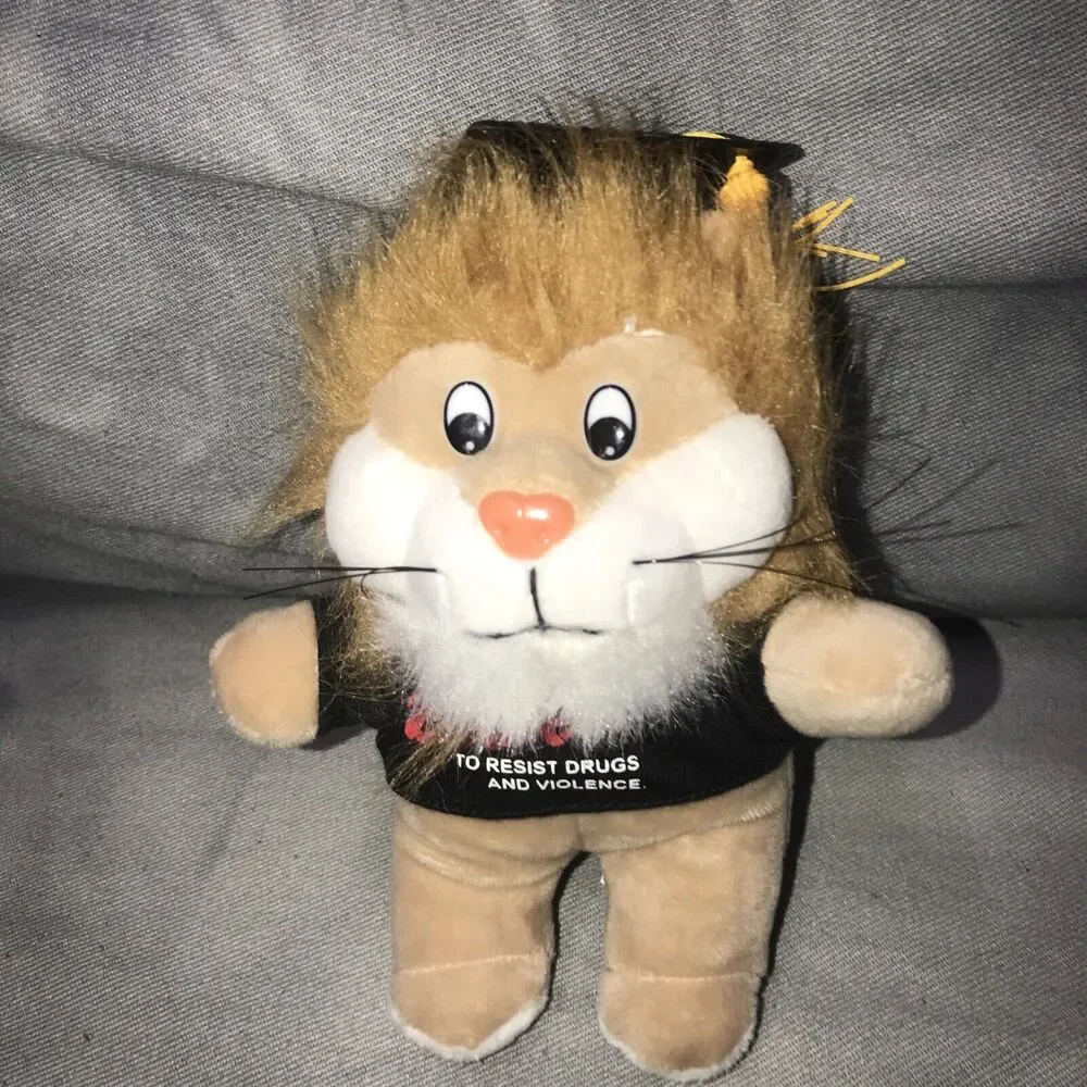D.A.R.E. Graduation Daren Lion Plush Stuffed Animal Dare School Program‎ 7”