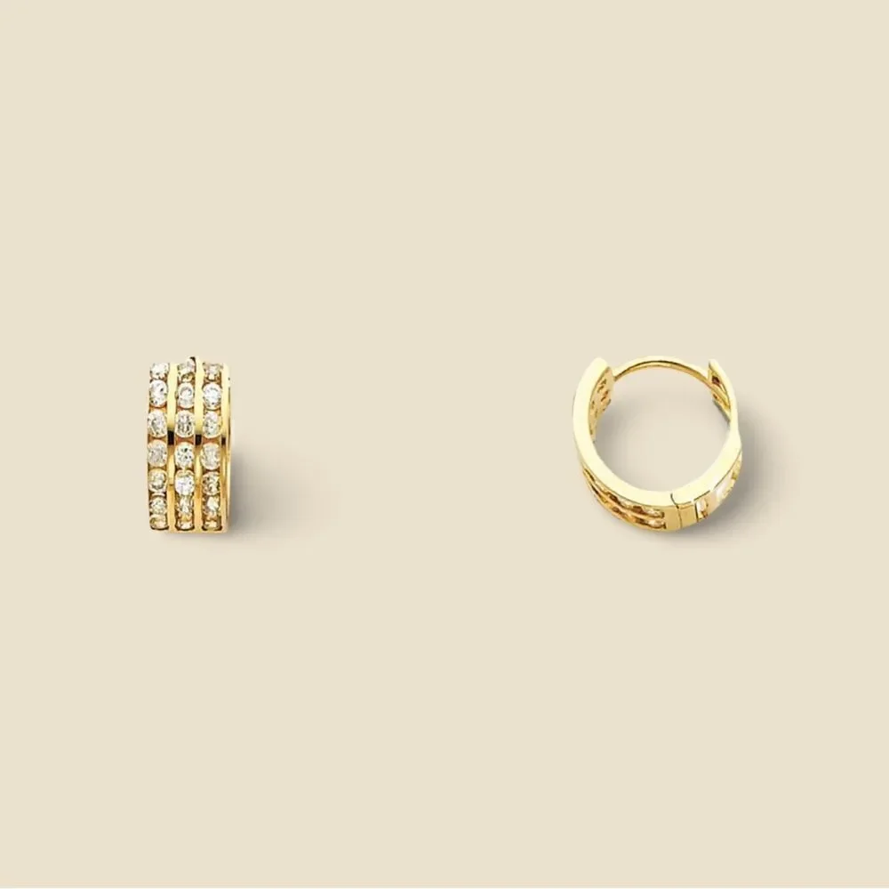 14k Solid Gold 5 mm Thickness and 11 mm diameter | Birthday Gift | Solid Gold |