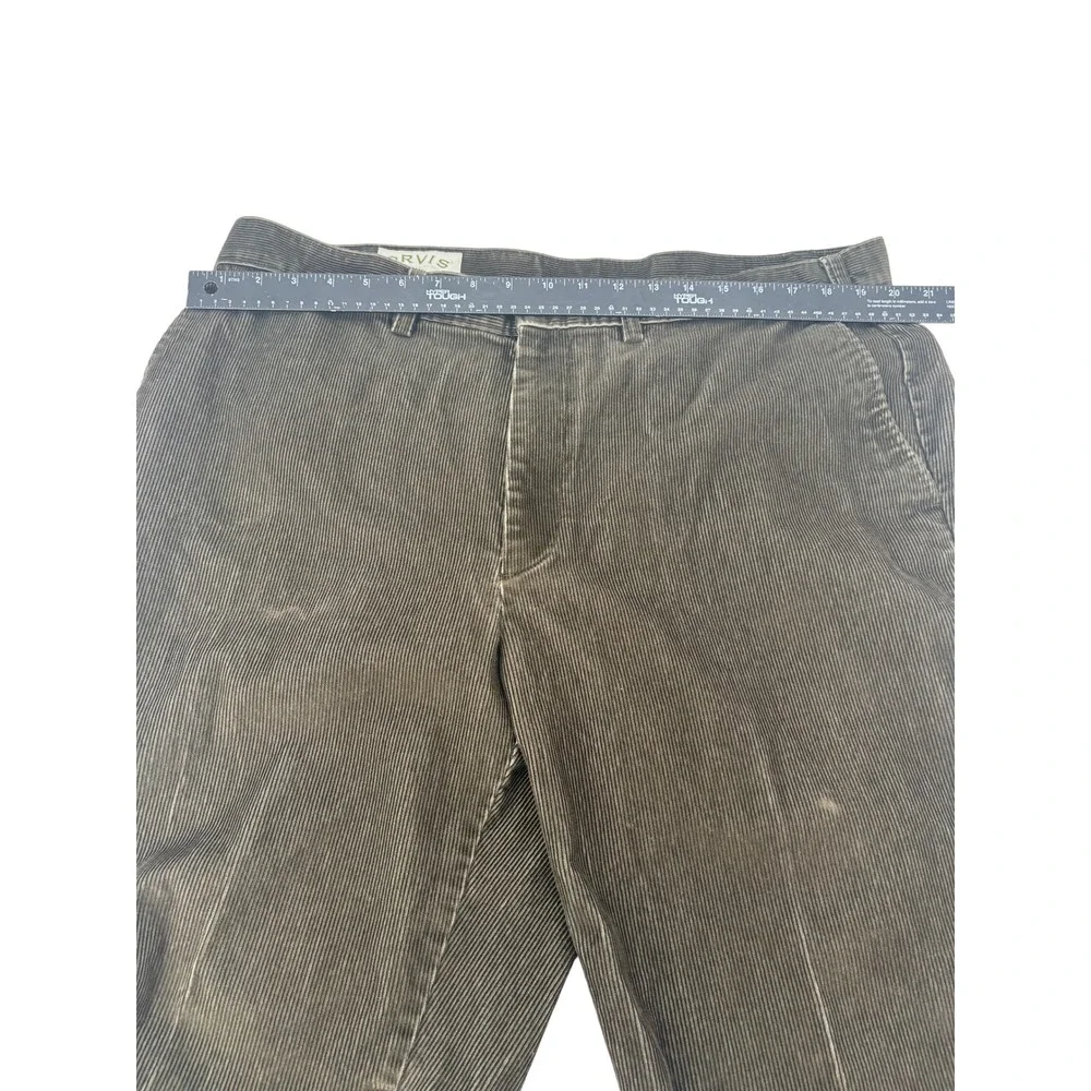 Orvis Corduroy‎ Pants Mens 40 Trousers Brown Cotton Flat Front Straight Leg