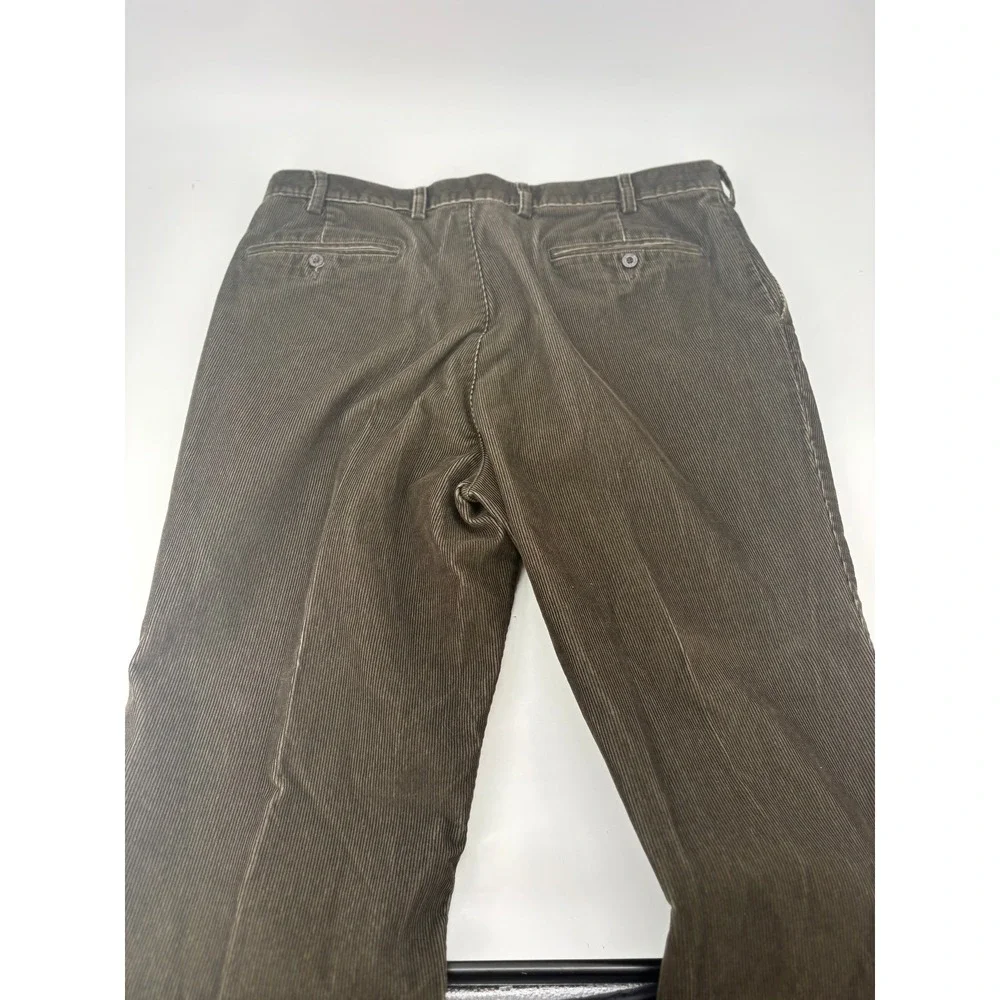 Orvis Corduroy‎ Pants Mens 40 Trousers Brown Cotton Flat Front Straight Leg