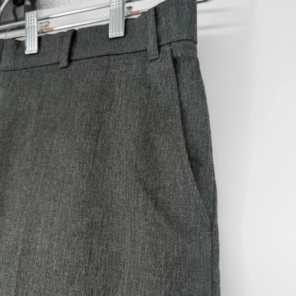 Levis Action Slacks Mens 42x32 Charcoal Gray Vintage Dress Pants Work 80s Office