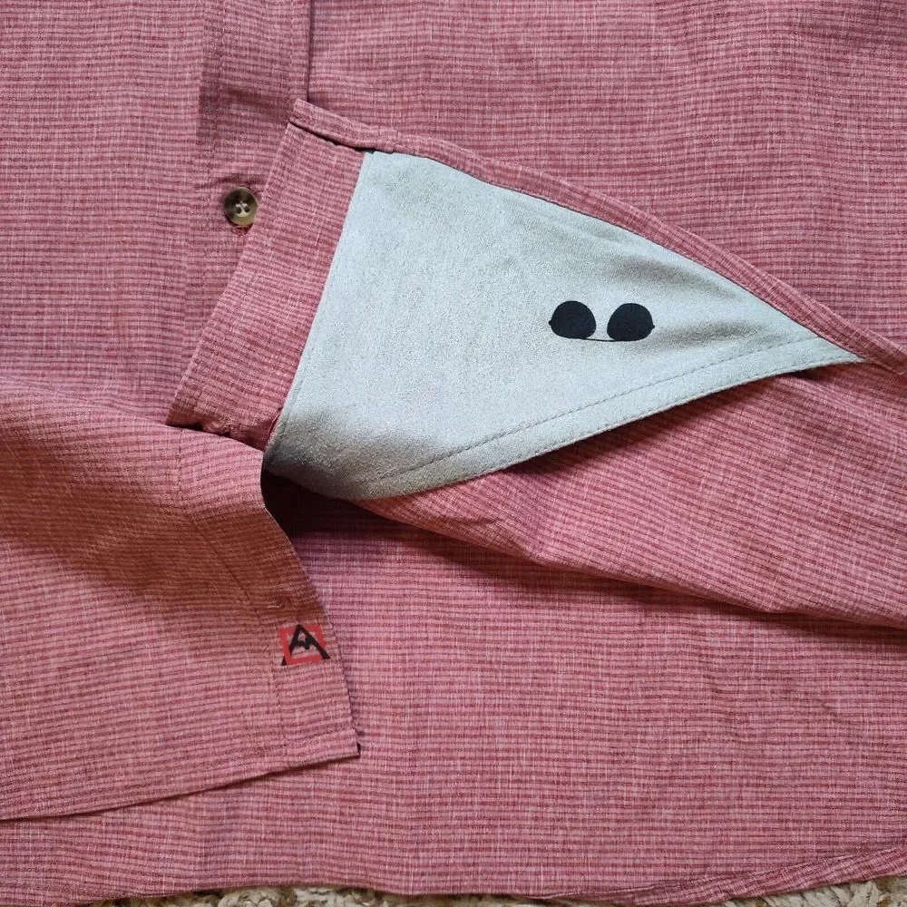 Avalanche Stretch Red Men Sz XXL Short‎ Sleeve Button Up Outdoor Supply Co
