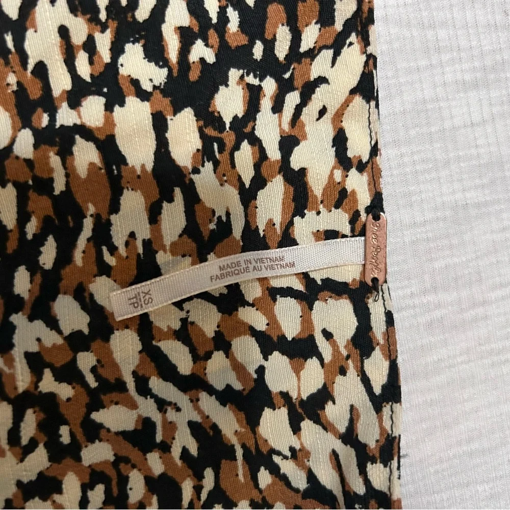 Free People Brown French Quarter Wrap‎ Dress Size XS Viscose Ruffle