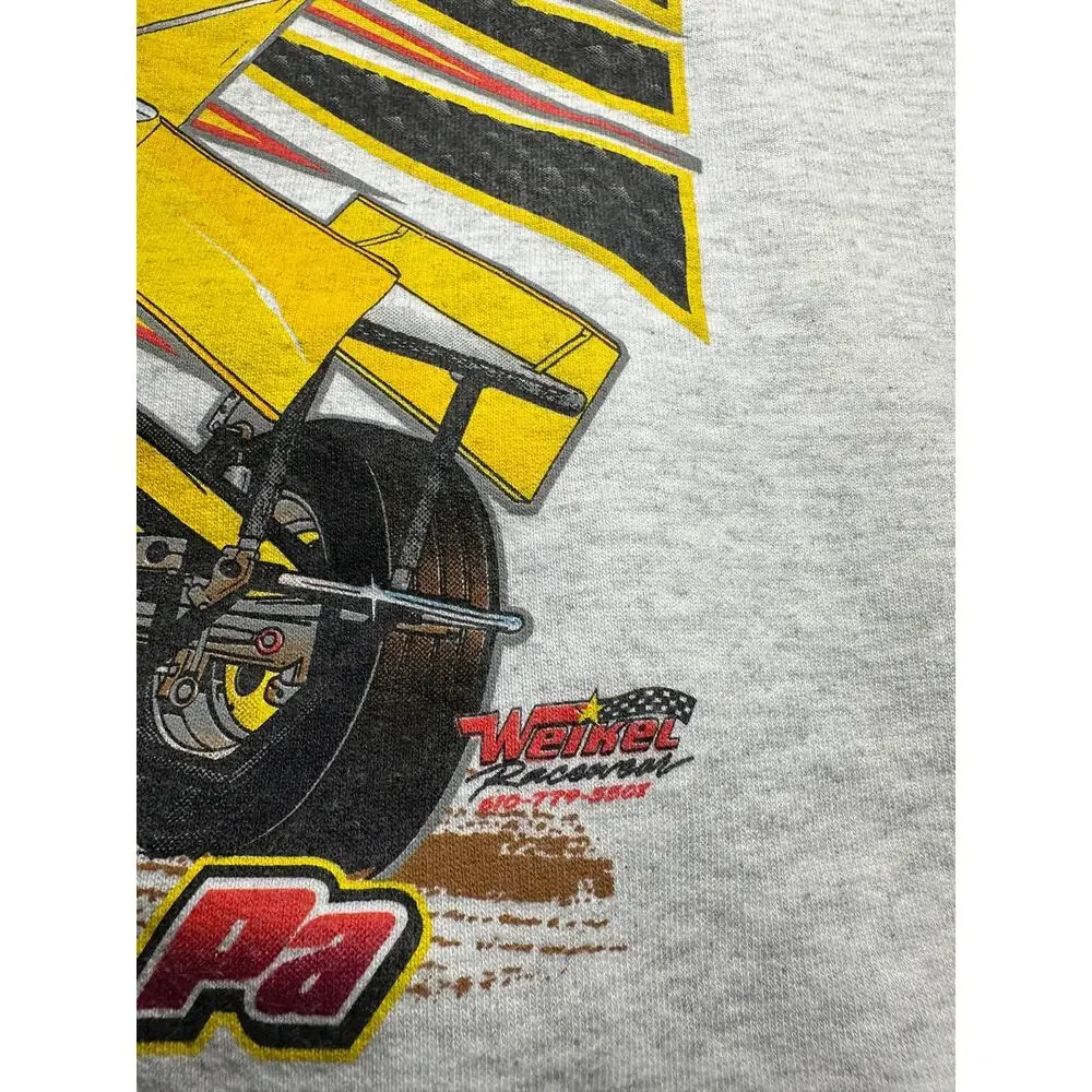 Vintage Don Pitt 94 Sprint Car Racing Hoodie Lincoln Speedway PA XXL