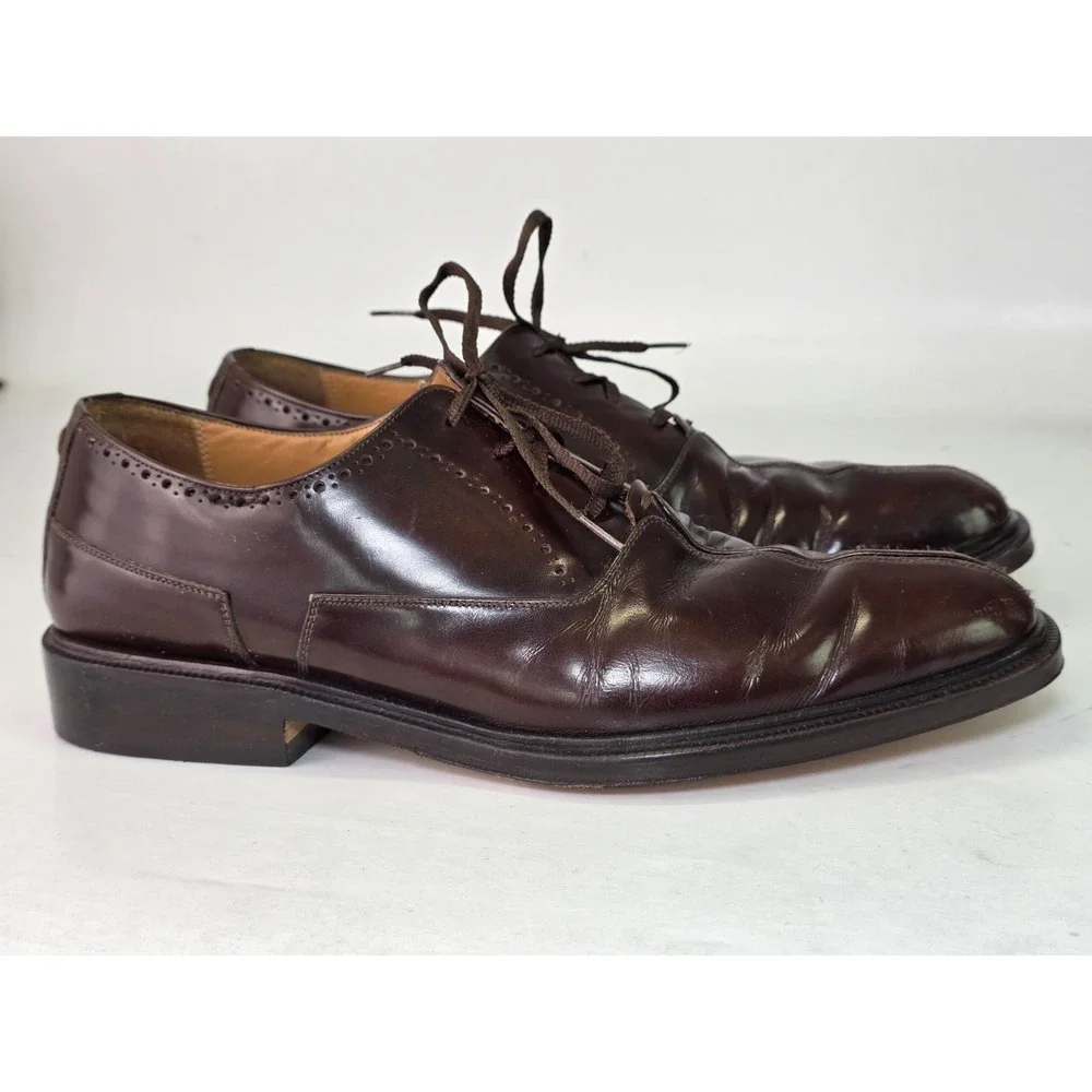 Paolo De Marco Branco Men's Dress Shoes 10 M Brown Leather Oxford Made in‎ Spain