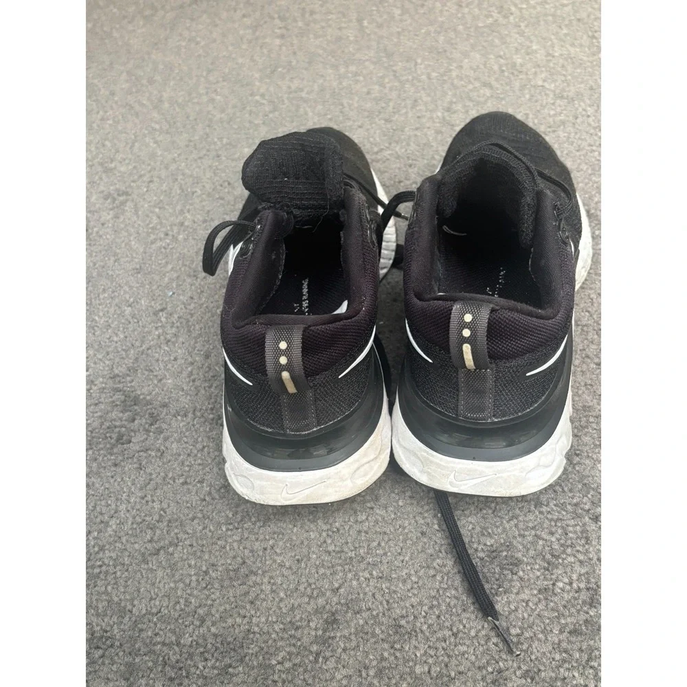 Nike React Infinity Run Flyknit 2 Women's‎ Shoes Size 8 Black Lace-Up Sneakers