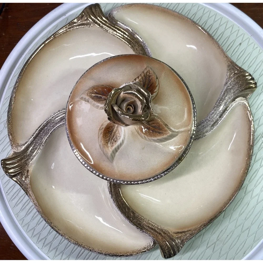 California Pottery chips rose