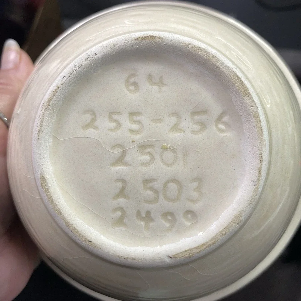 California Pottery chips rose